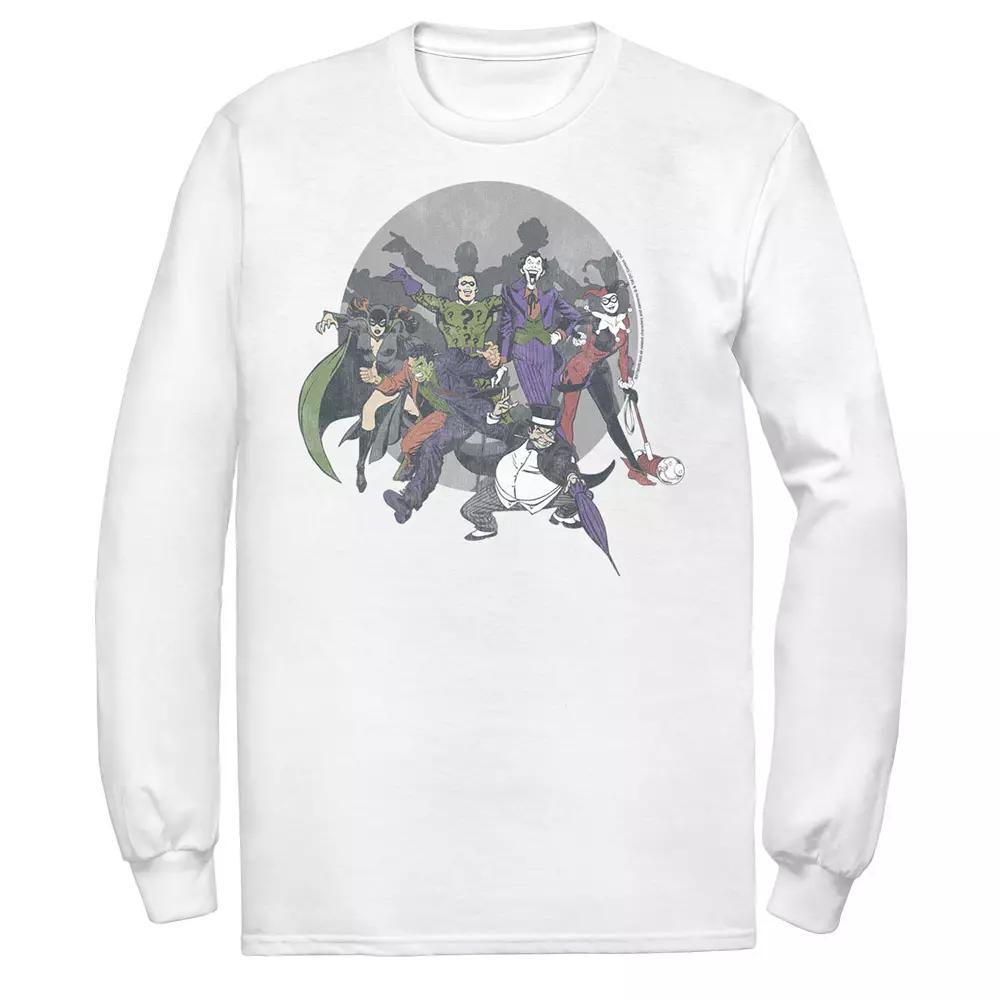 Men's DC Comics Batman Gotham's Most Wanted Tee, Size: Medium, White Product Image