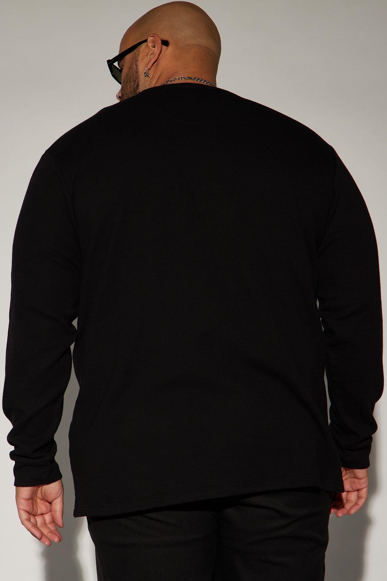 Follow Up Long Sleeve Tee - Black Product Image