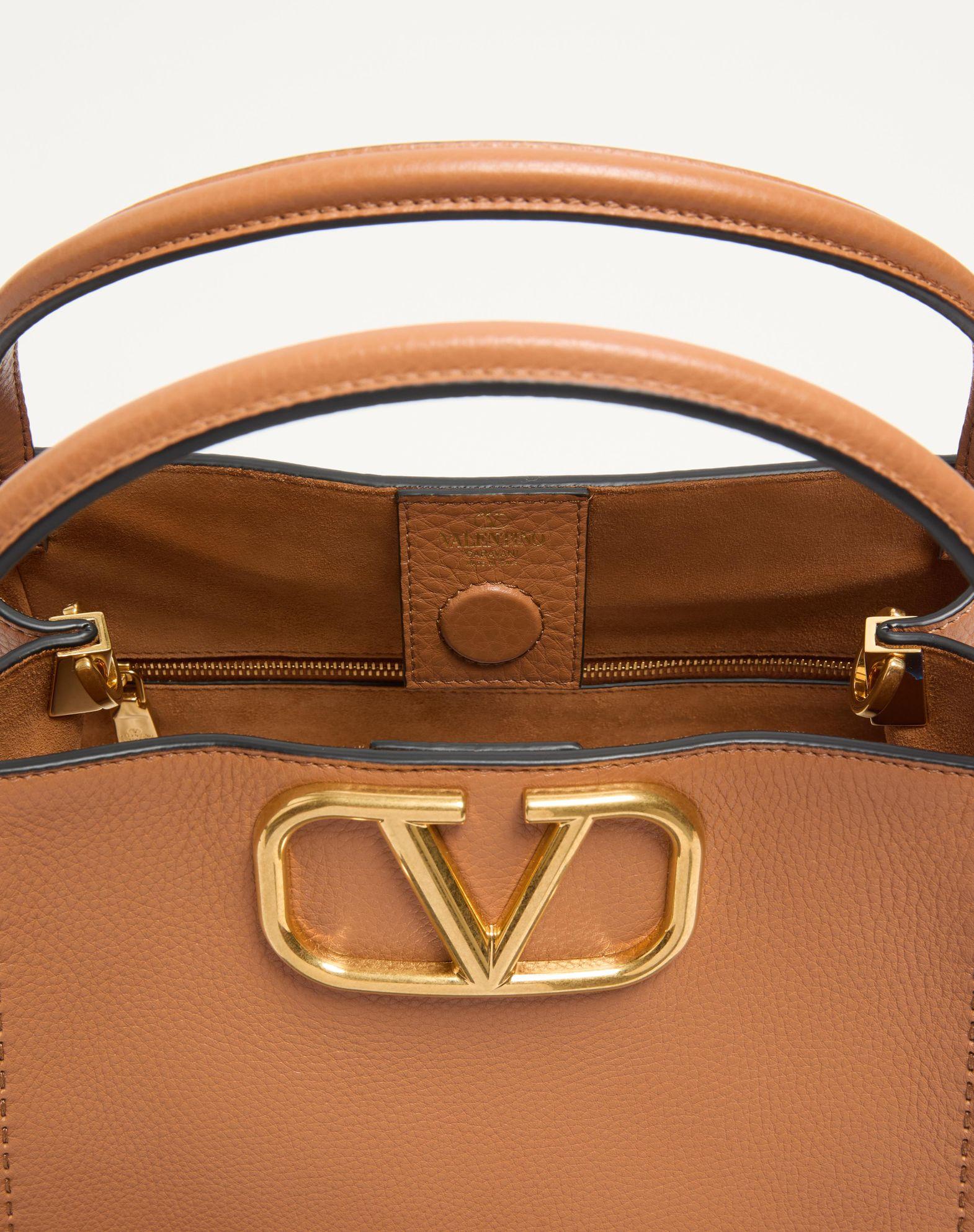 Valentino Garavani Alltime Medium Handbag In Grainy Calfskin Product Image