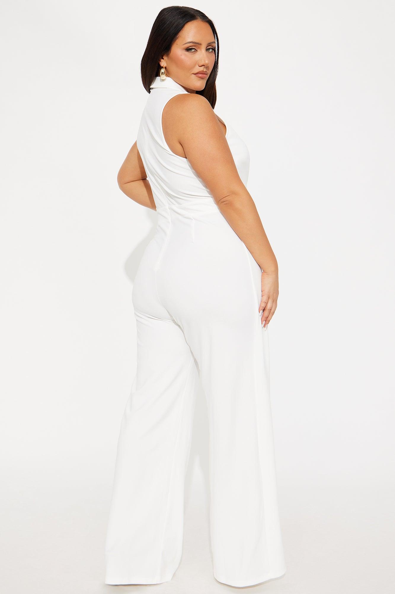 Gia Crepe Jumpsuit - White Female Product Image