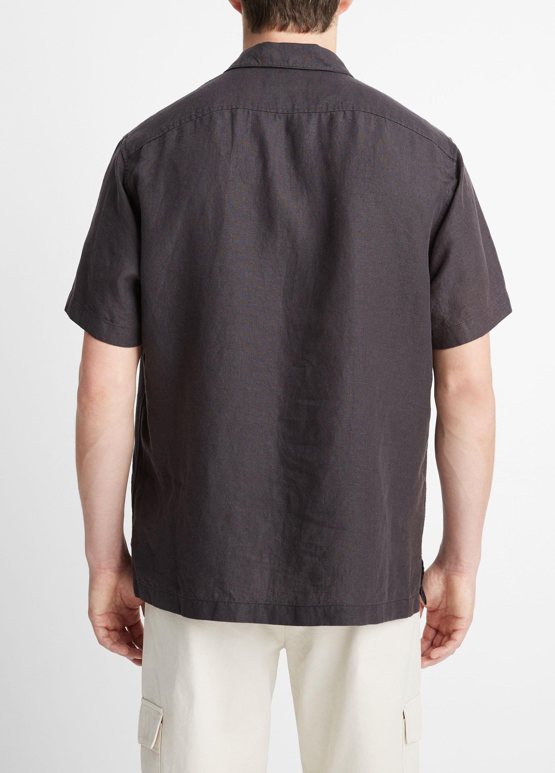 Hemp Quarter-Zip Short-Sleeve Shirt Product Image