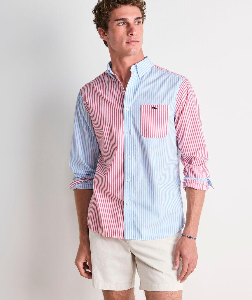 Seabird Stripe Perfect Wash Poplin Party Shirt Product Image