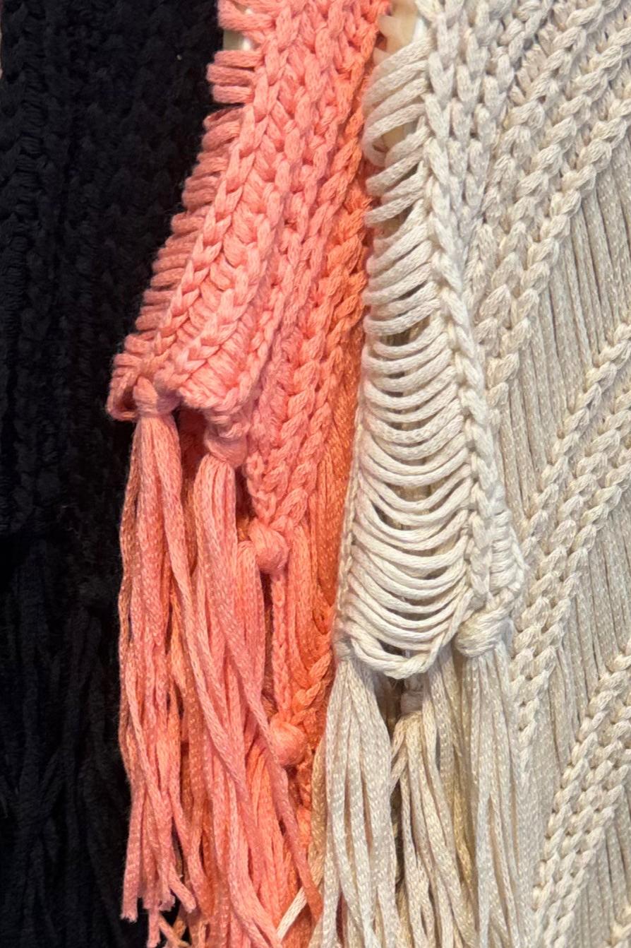 Plus Size Crochet Fringe Top Product Image