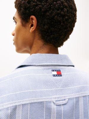 Tommy Jeans Textured Stripe Camp Shirt Product Image