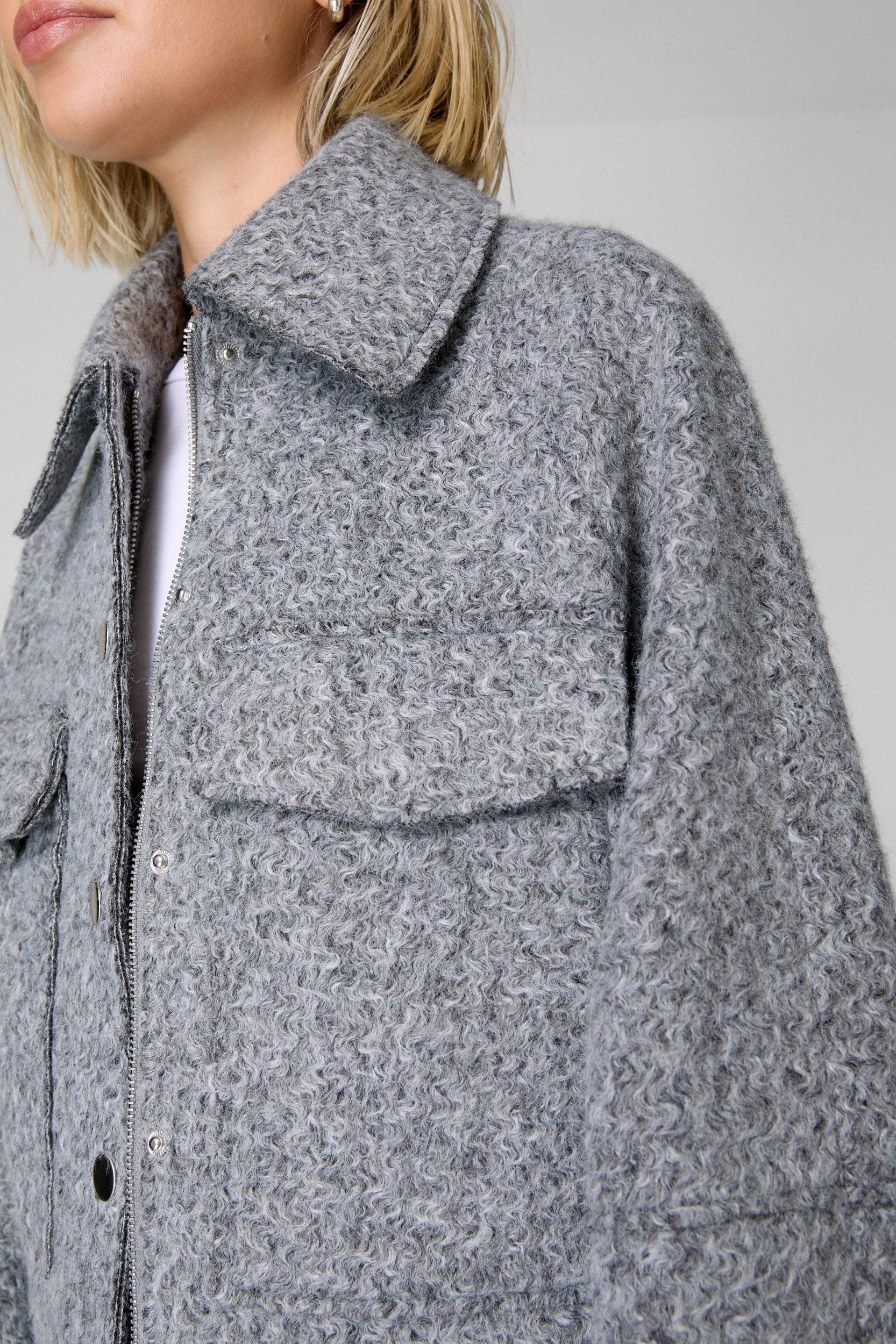 Textured Trucker Jacket Product Image