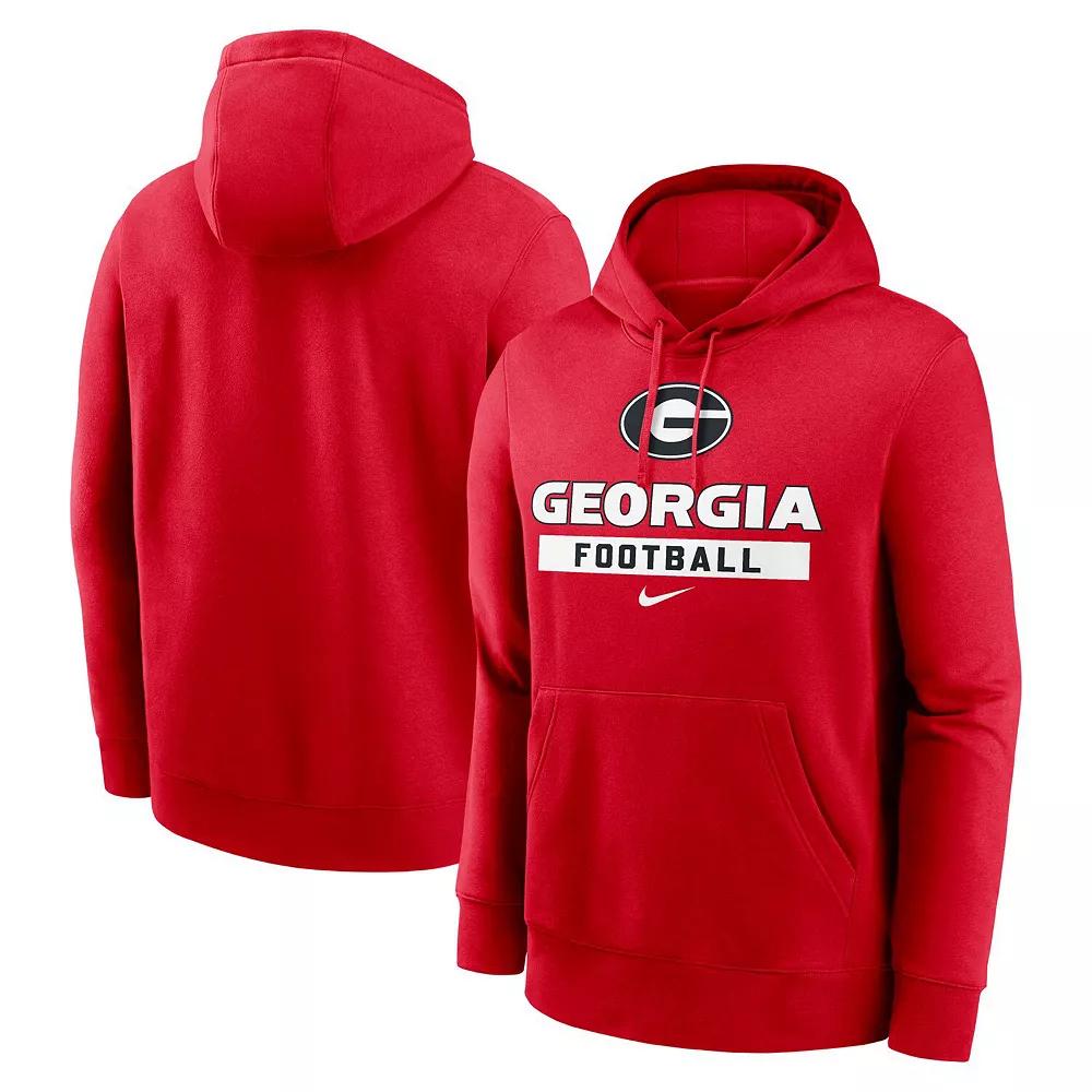 Men's Nike Crimson Alabama Crimson Tide Legacy Logo Club Fleece Pullover Hoodie,  Product Image