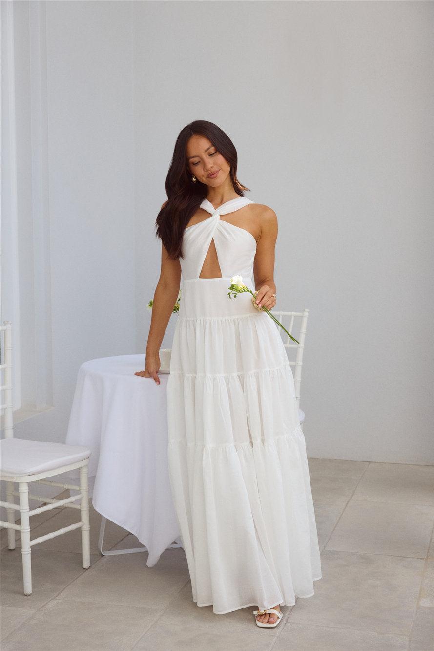 Shell Seekers Maxi Dress White Product Image
