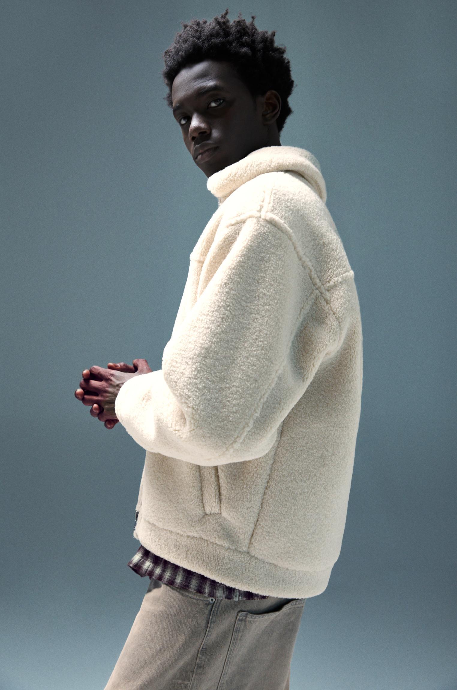 Faux shearling jacket Product Image