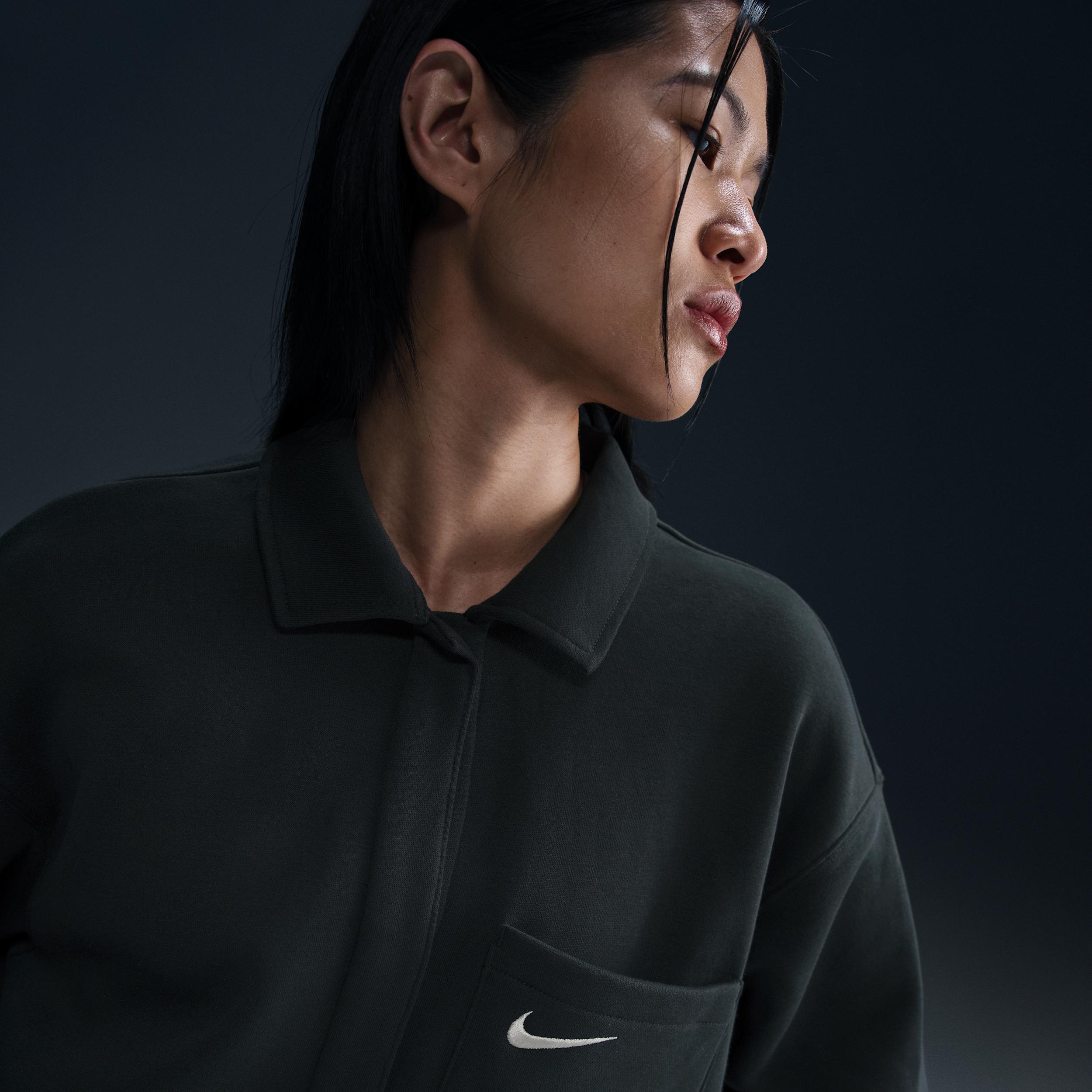Womens Nike Sportswear Phoenix Fleece Oversized Shirt Jacket Product Image