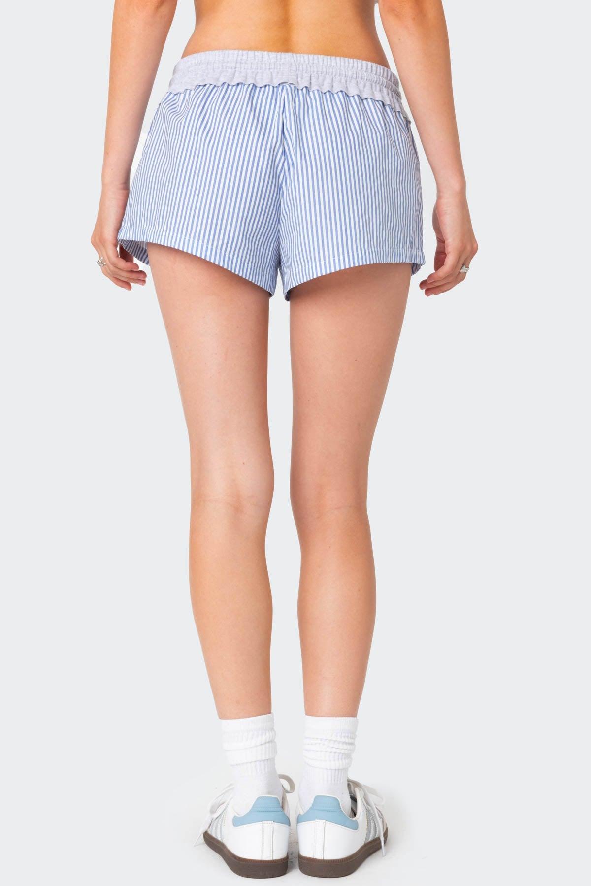 Riva Striped Contrast Shorts Product Image