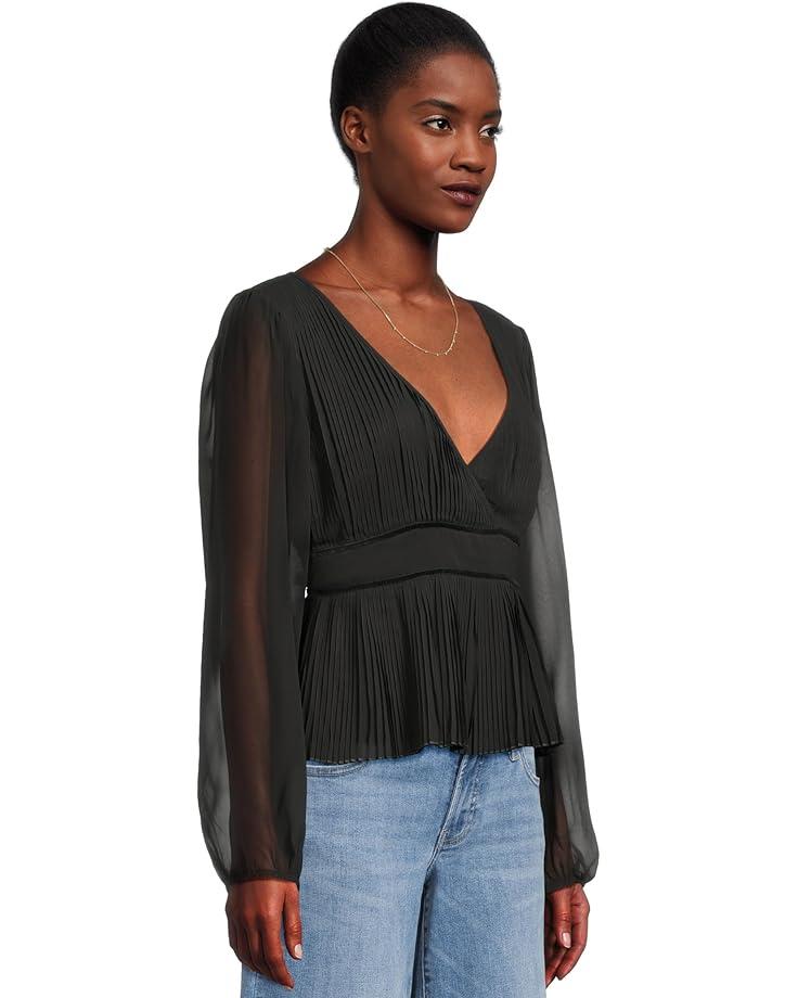 Tie Front Button Up Collared Blouse Product Image