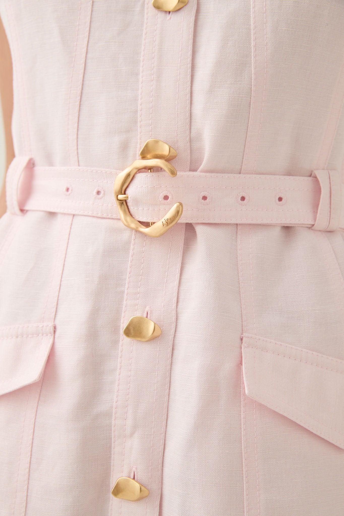 Aura Denim Mini Dress Product Image