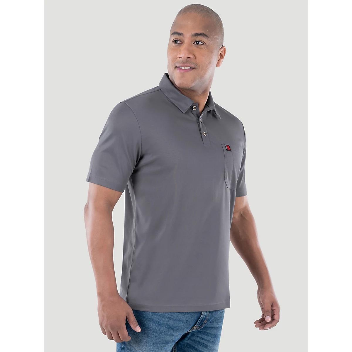Men's RIGGS Workwear® Performance Pocket Polo in Charcoal Product Image