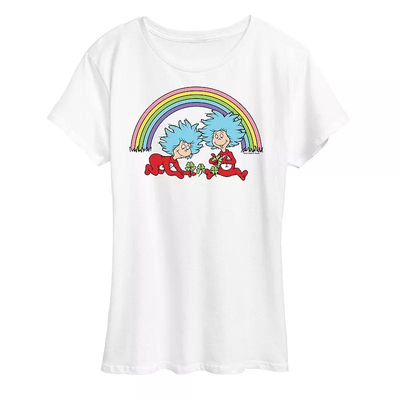 Women's Dr. Seuss Thing 1 & 2 Rainbow Graphic Tee,  Product Image