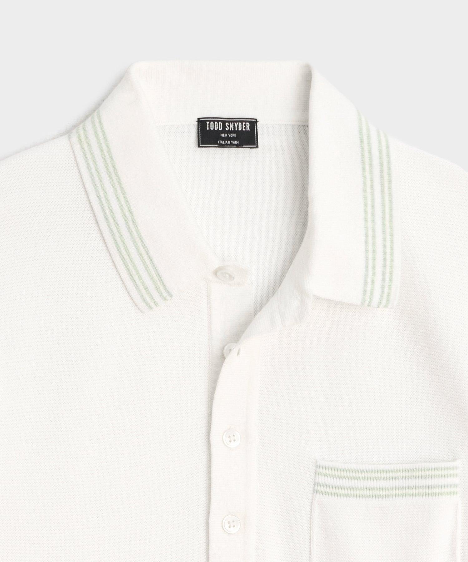 Tipped Waffle Sweater Polo Product Image