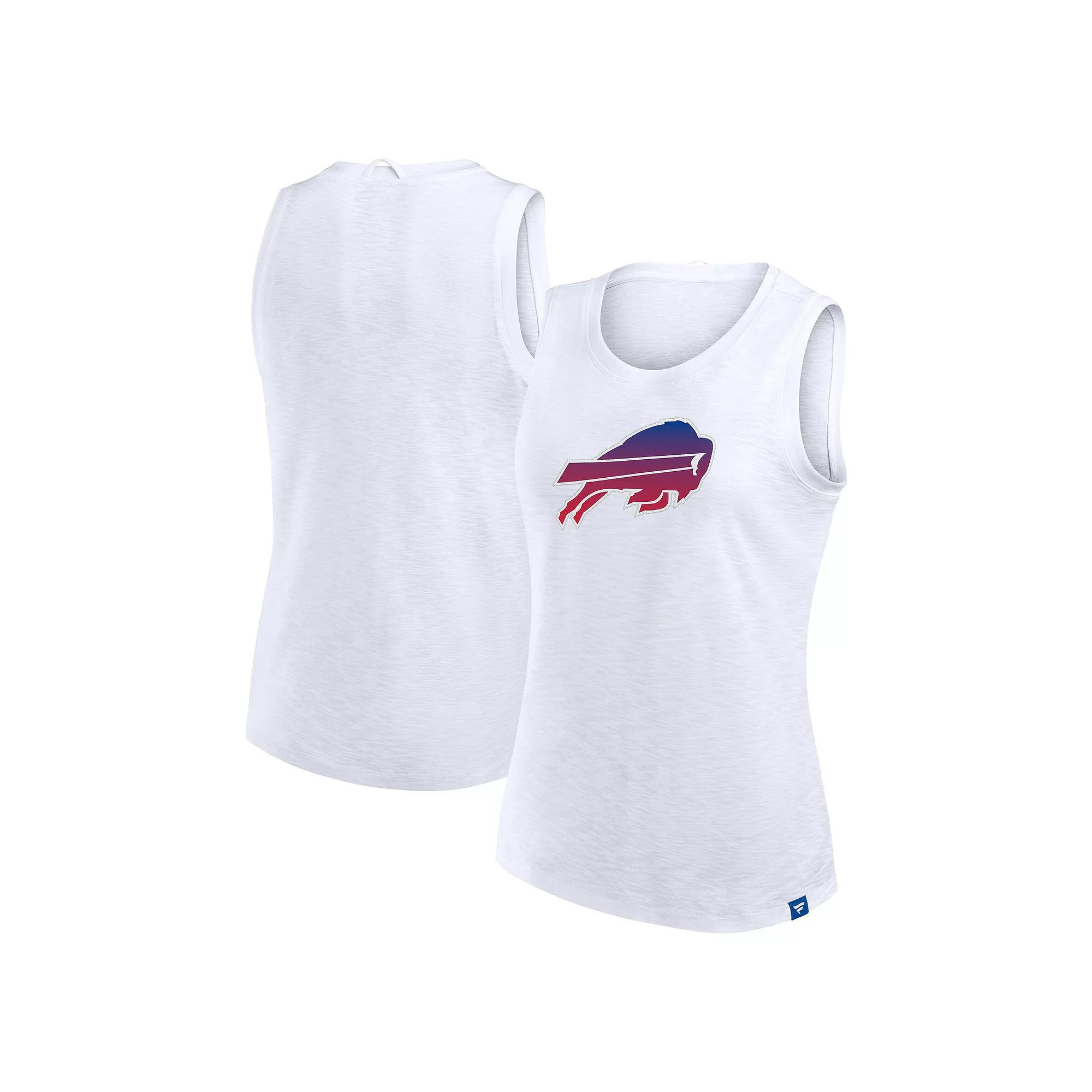 Women's Fanatics  White Buffalo Bills Slub Tank Top, Size: XS Product Image