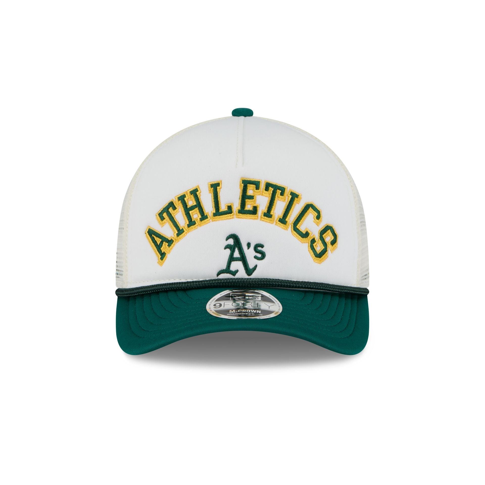Athletics Chrome Arch 9FORTY M-Crown A-Frame Trucker Hat Male Product Image