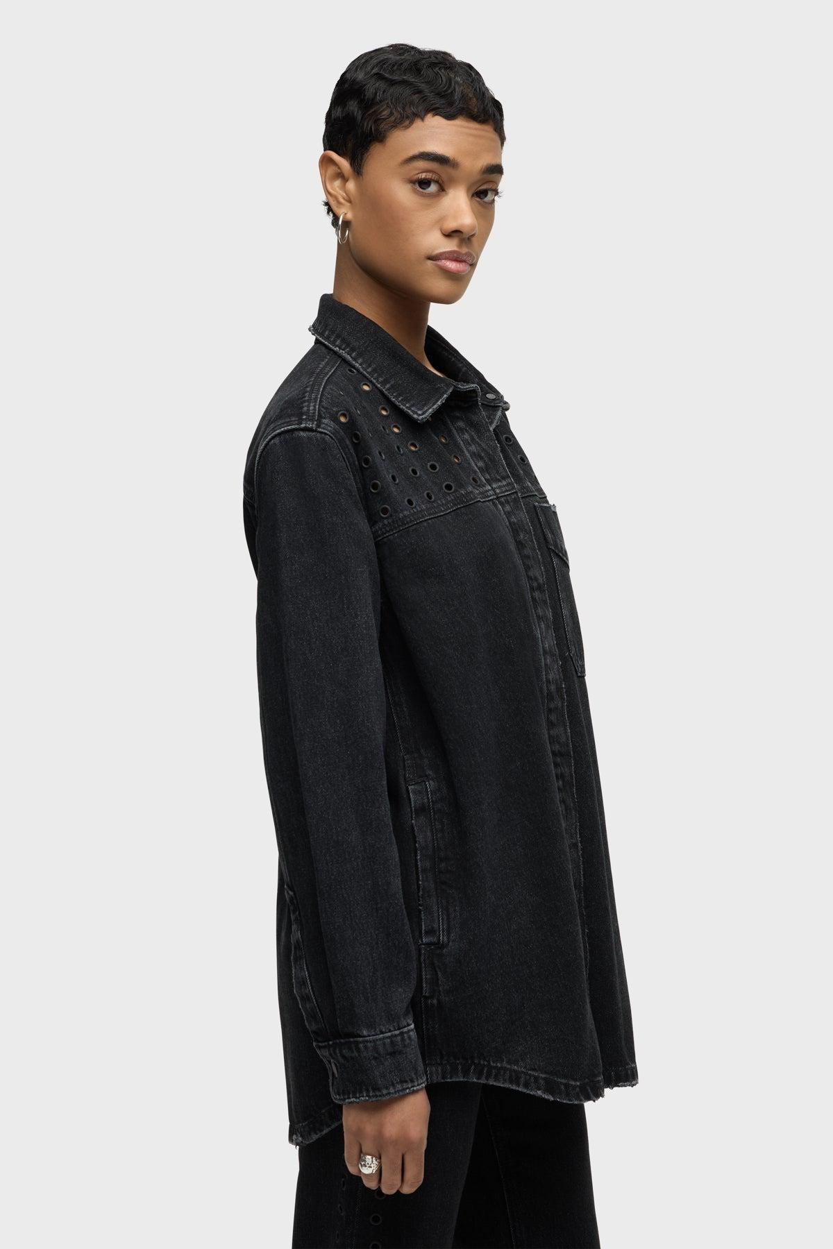 Shacket w/ Grommet Detail Female Product Image