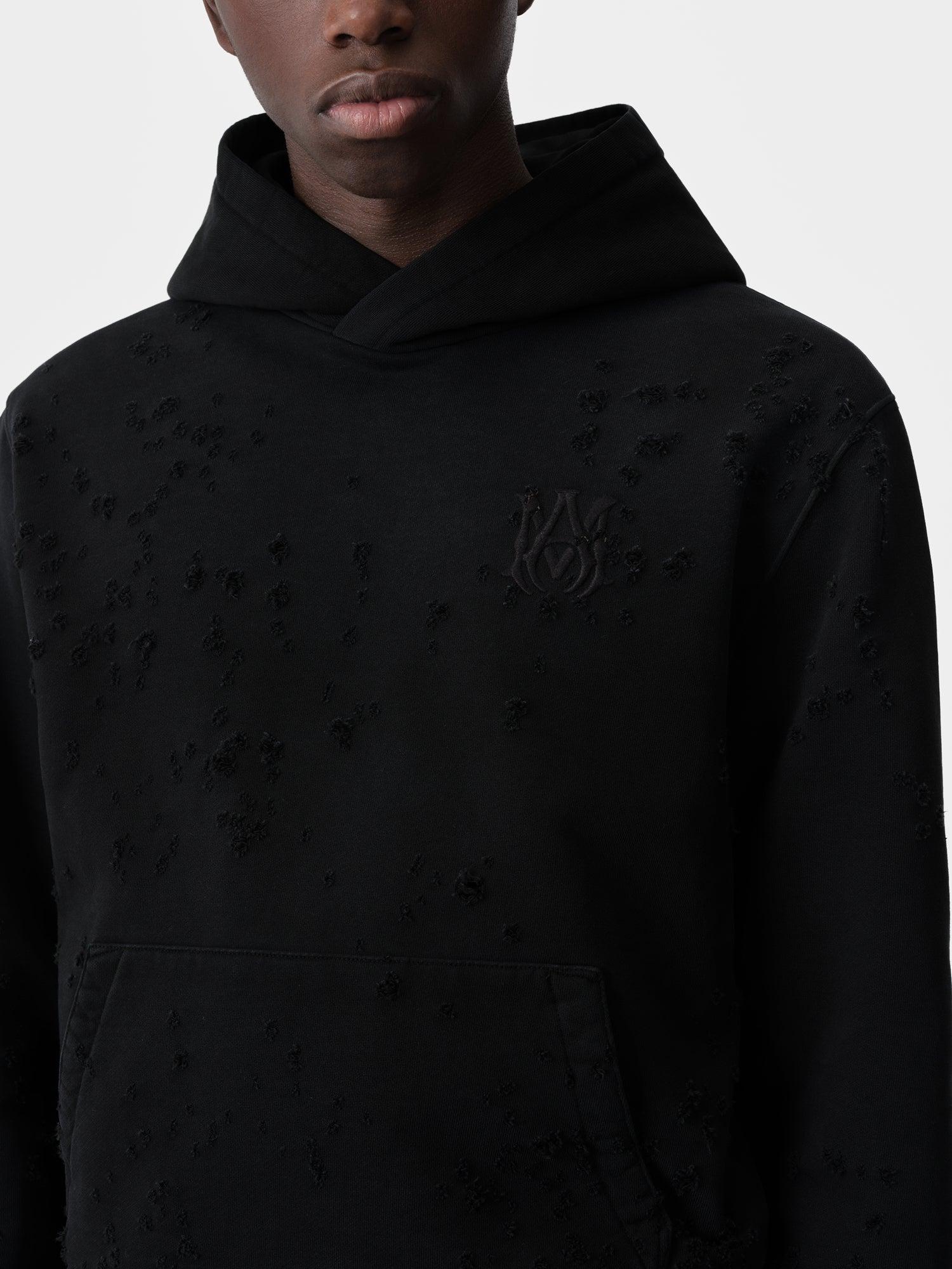 RELAXED ZIP UP HOODIE - BLACK Male Product Image
