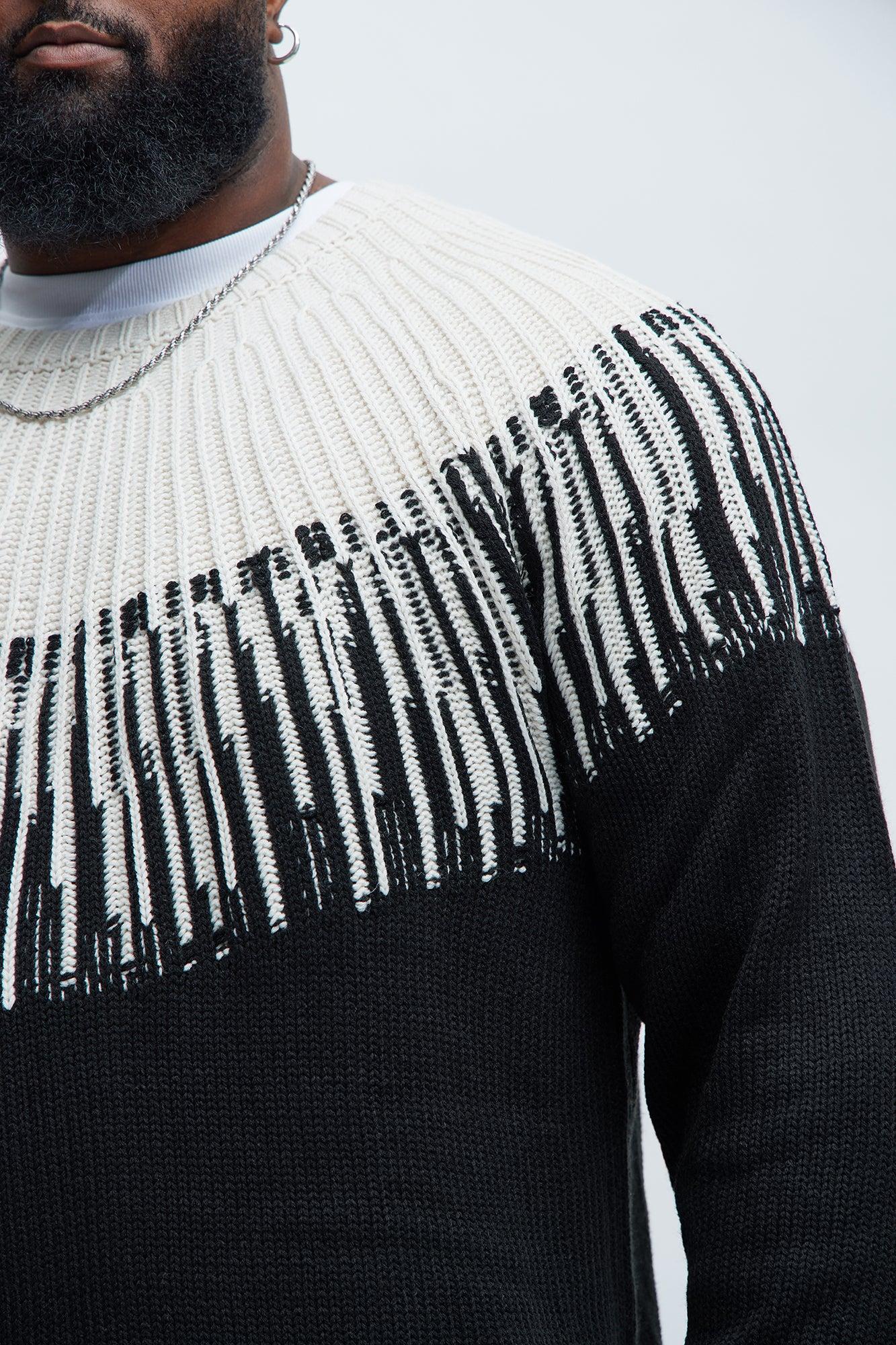 Radiant Crewneck Sweater - Black/combo Male Product Image