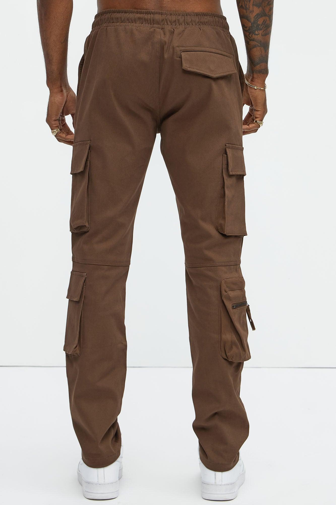 Stay On It Skinny Cargo Pants - Brown Product Image