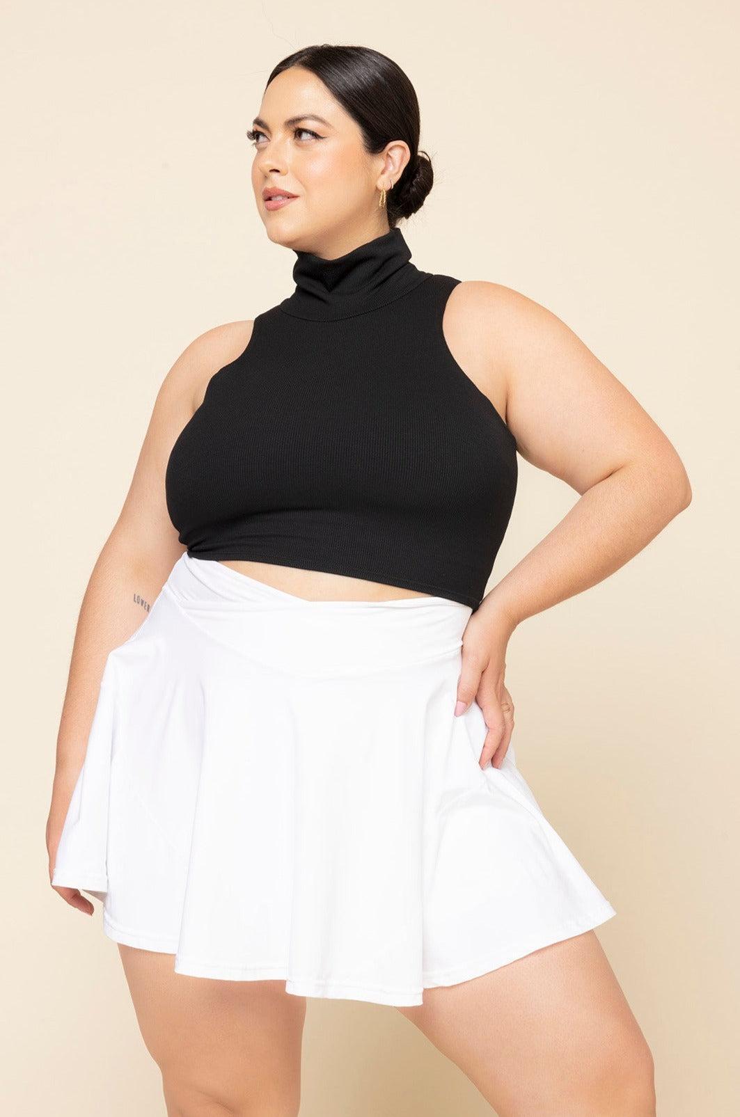 I Feel Cute Crop Top - Black Product Image