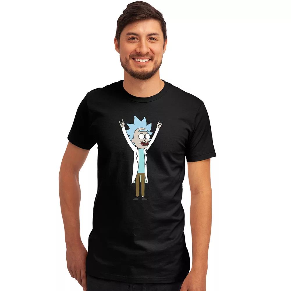 Men's Rick and Morty Portrait Tee, Size: Medium, Black Product Image