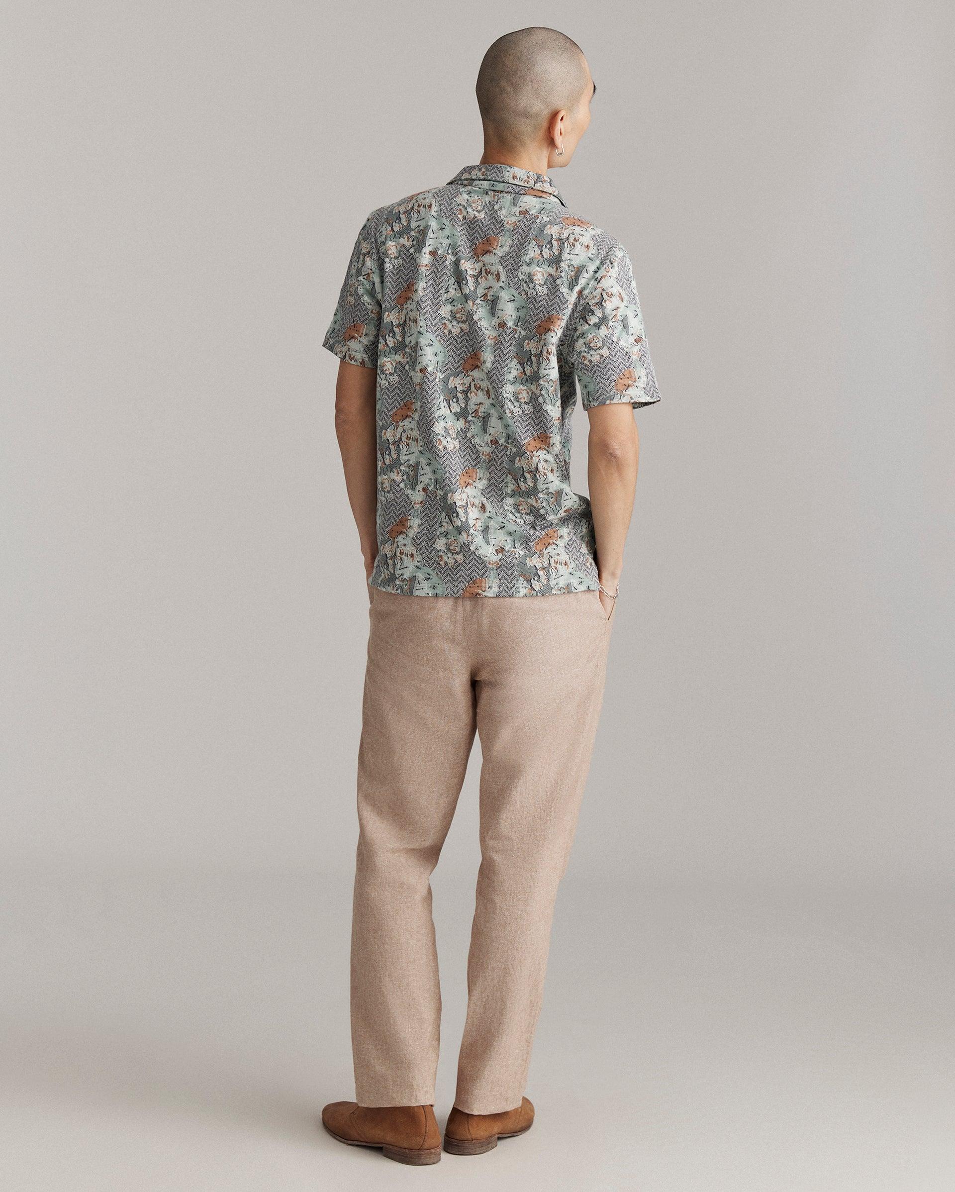 Cactus Jacquard Camp Shirt -  Product Image