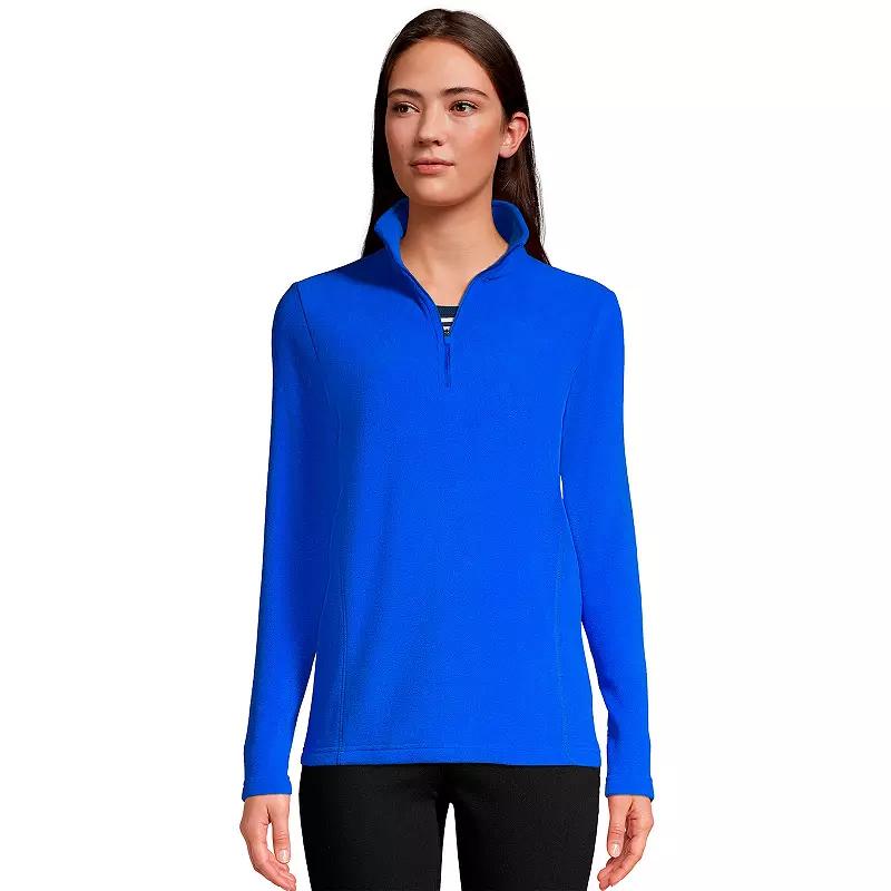 Petite Lands' End 1/4-Zip Fleece Pullover, Women's,  Product Image