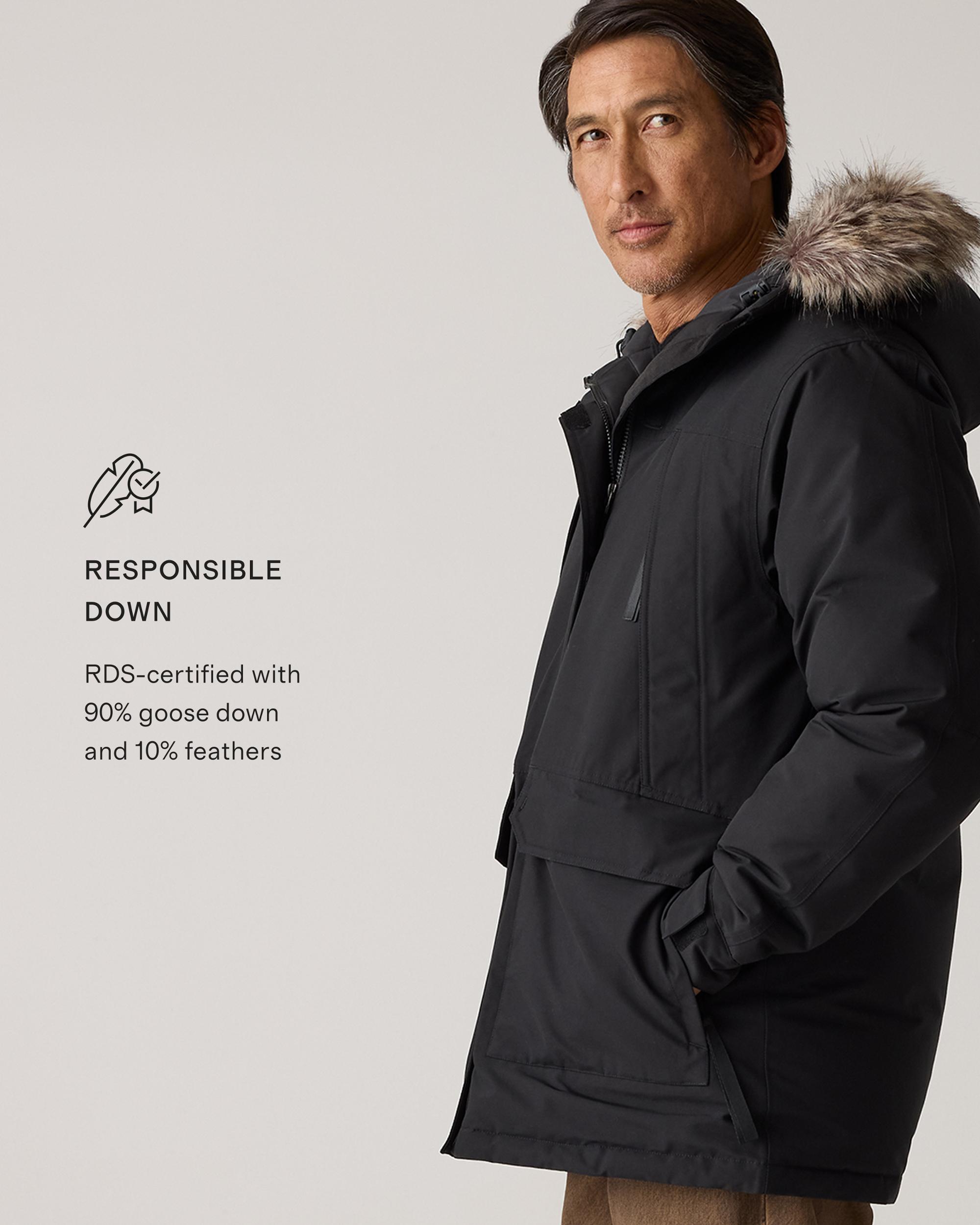Quince | Men's Responsible Down Hooded Parka Recycled Polyester Product Image