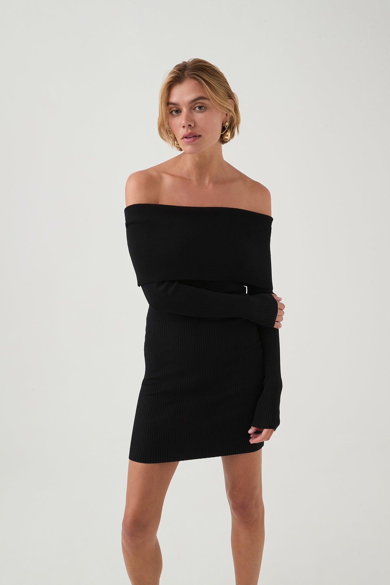 Deia Off Shoulder Long Sleeve Dress Product Image