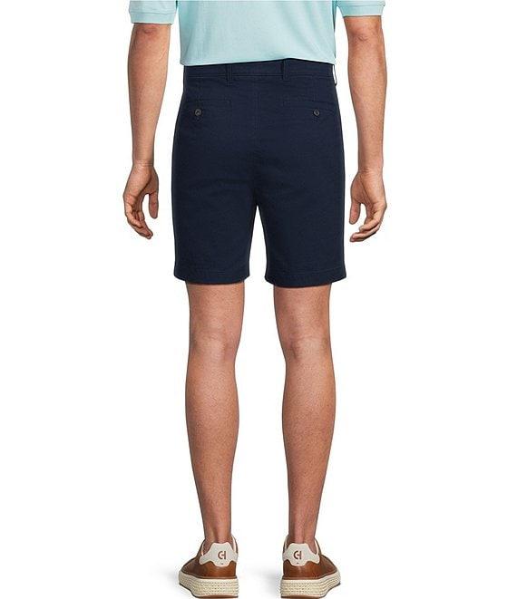 Roundtree & Yorke The Cloud Collection 8#double; Flat Front Washed Chino Shorts Product Image