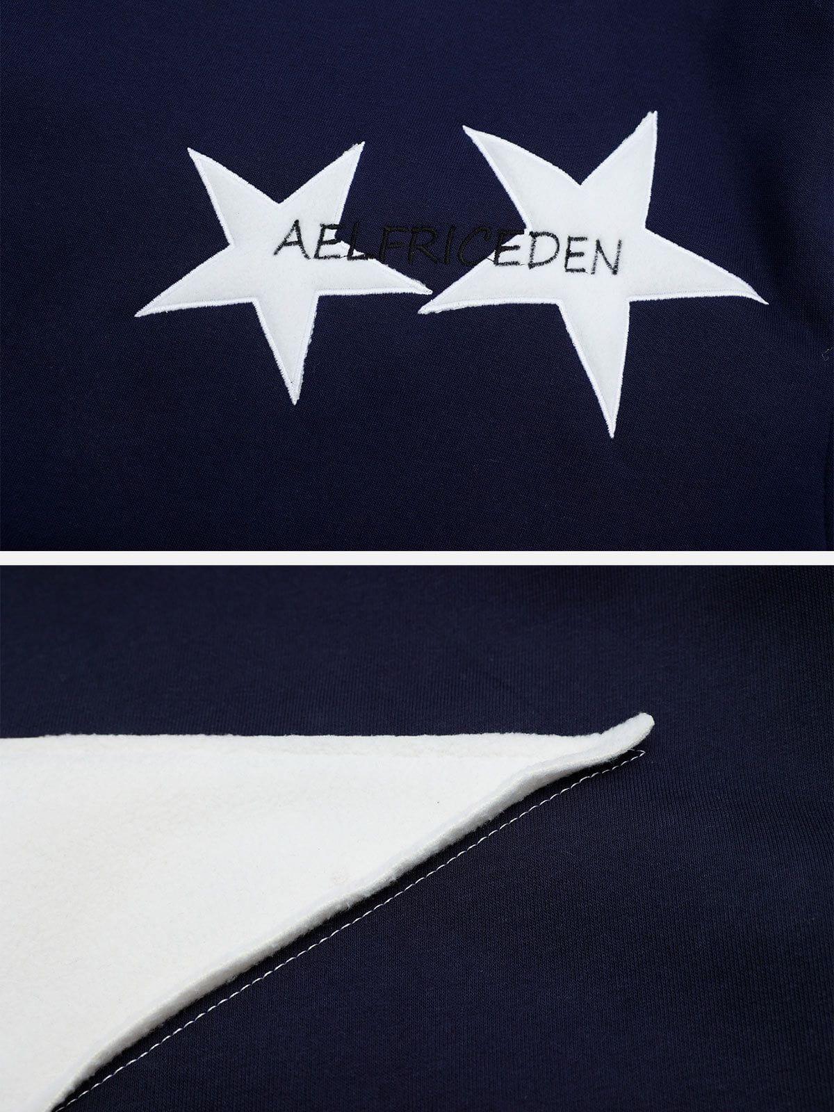 Aelfric Eden Star Color Contrast Hoodie Product Image