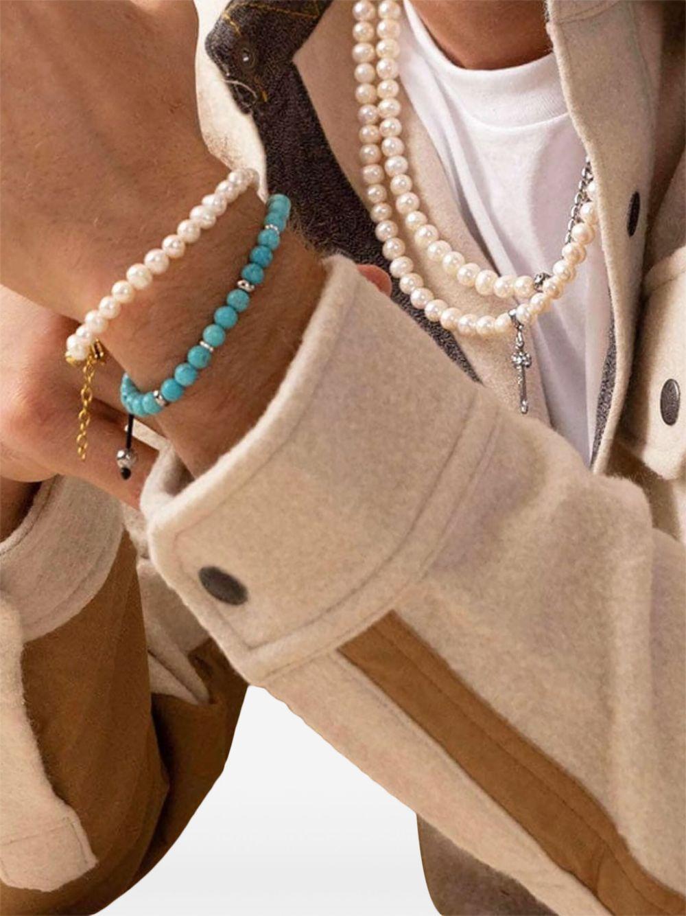 turquoise bead bracelet Product Image