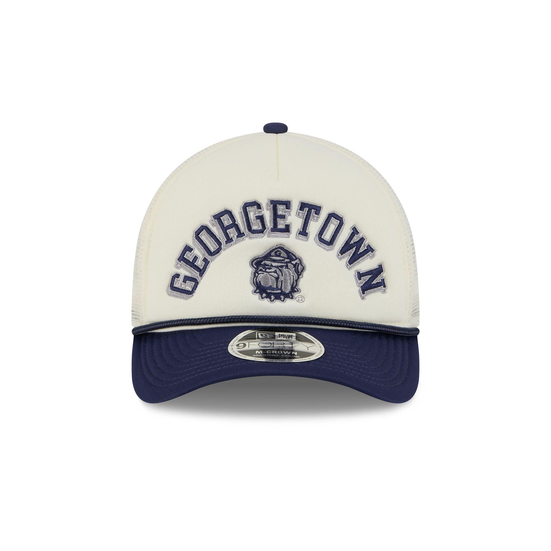 Georgetown Hoyas Chrome Arch 9FORTY M-Crown A-Frame Trucker Hat Male Product Image