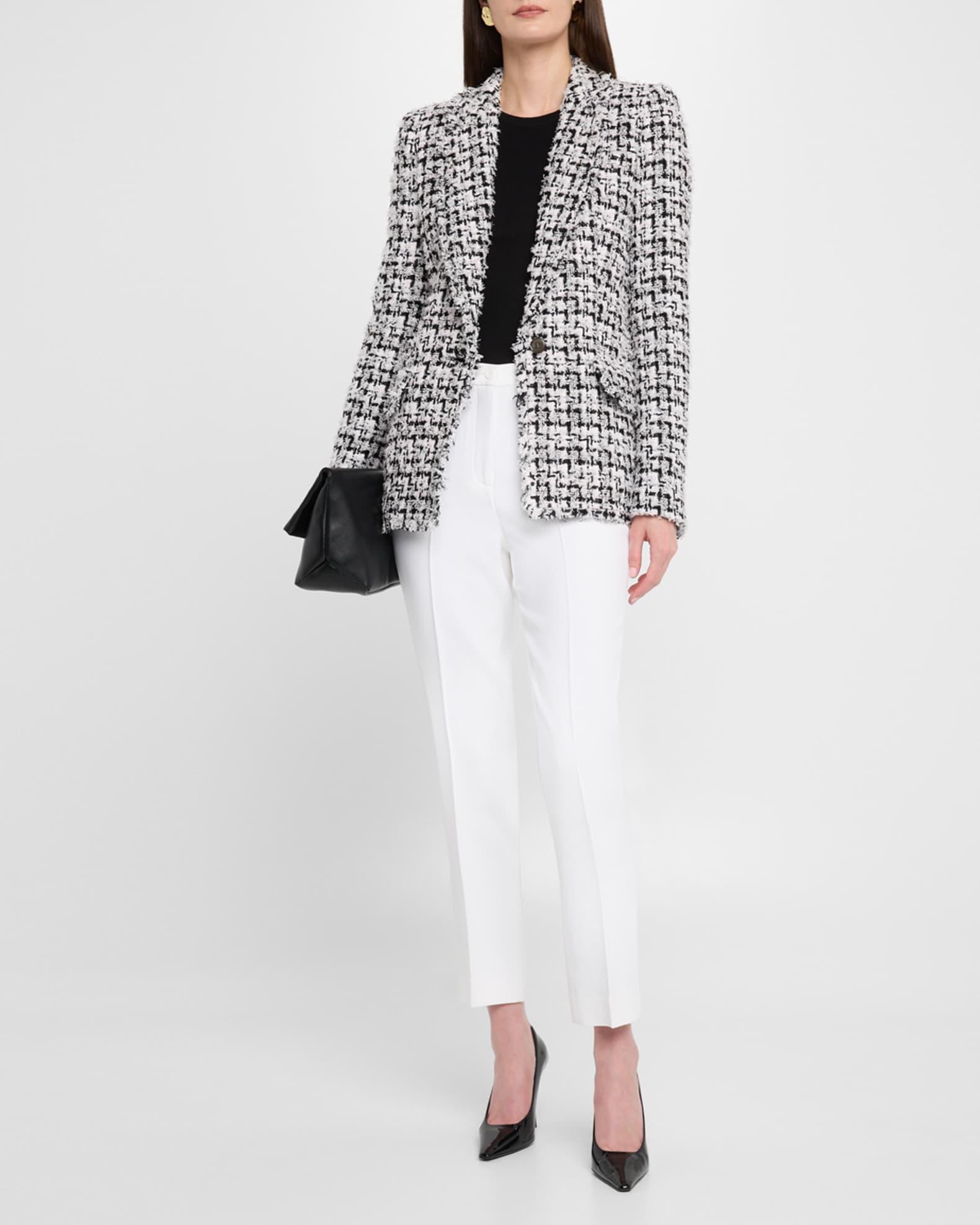 Eyelash Tweed Single-Breasted Blazer Product Image