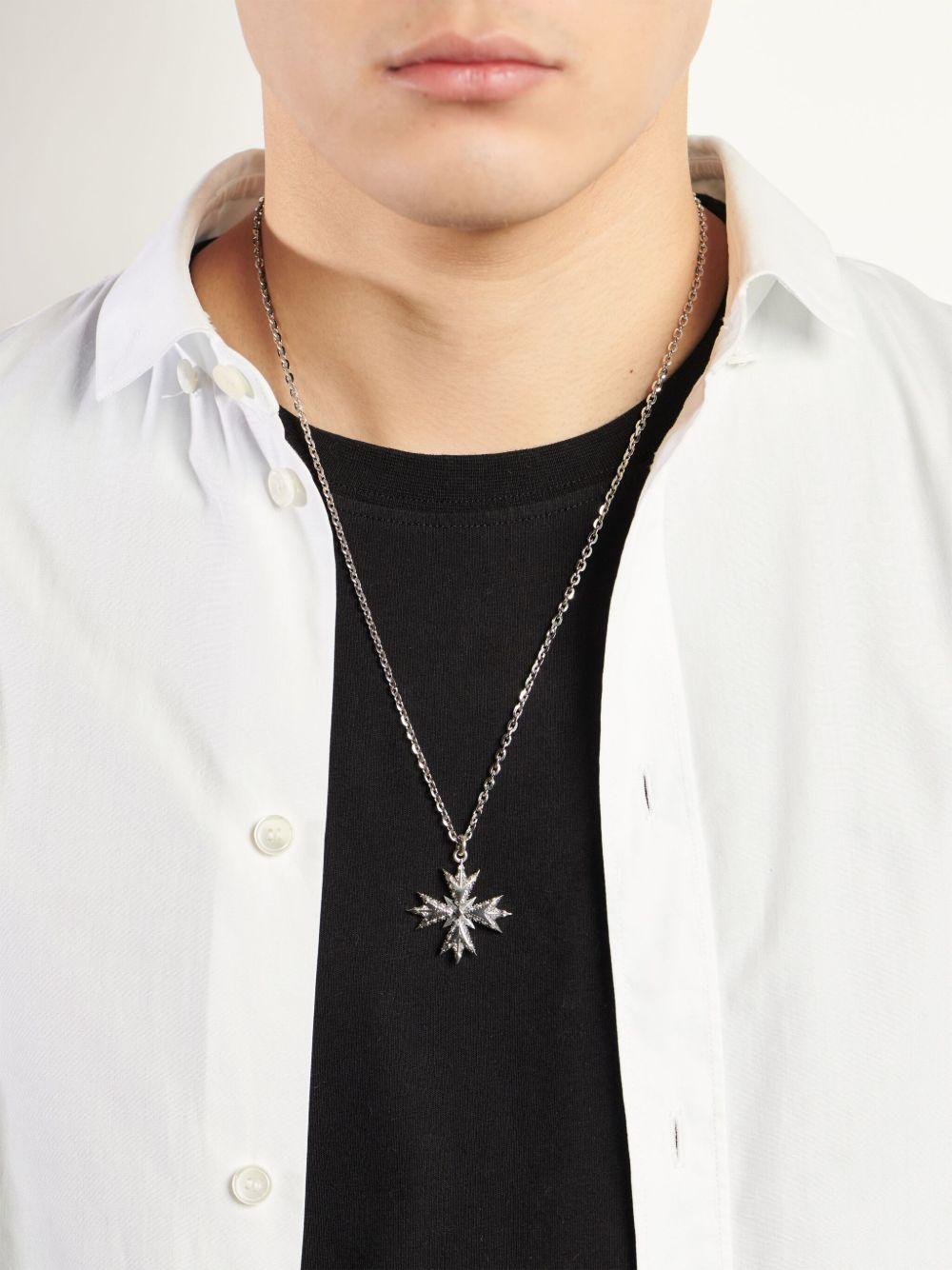 crest sterling-silver necklace  Product Image