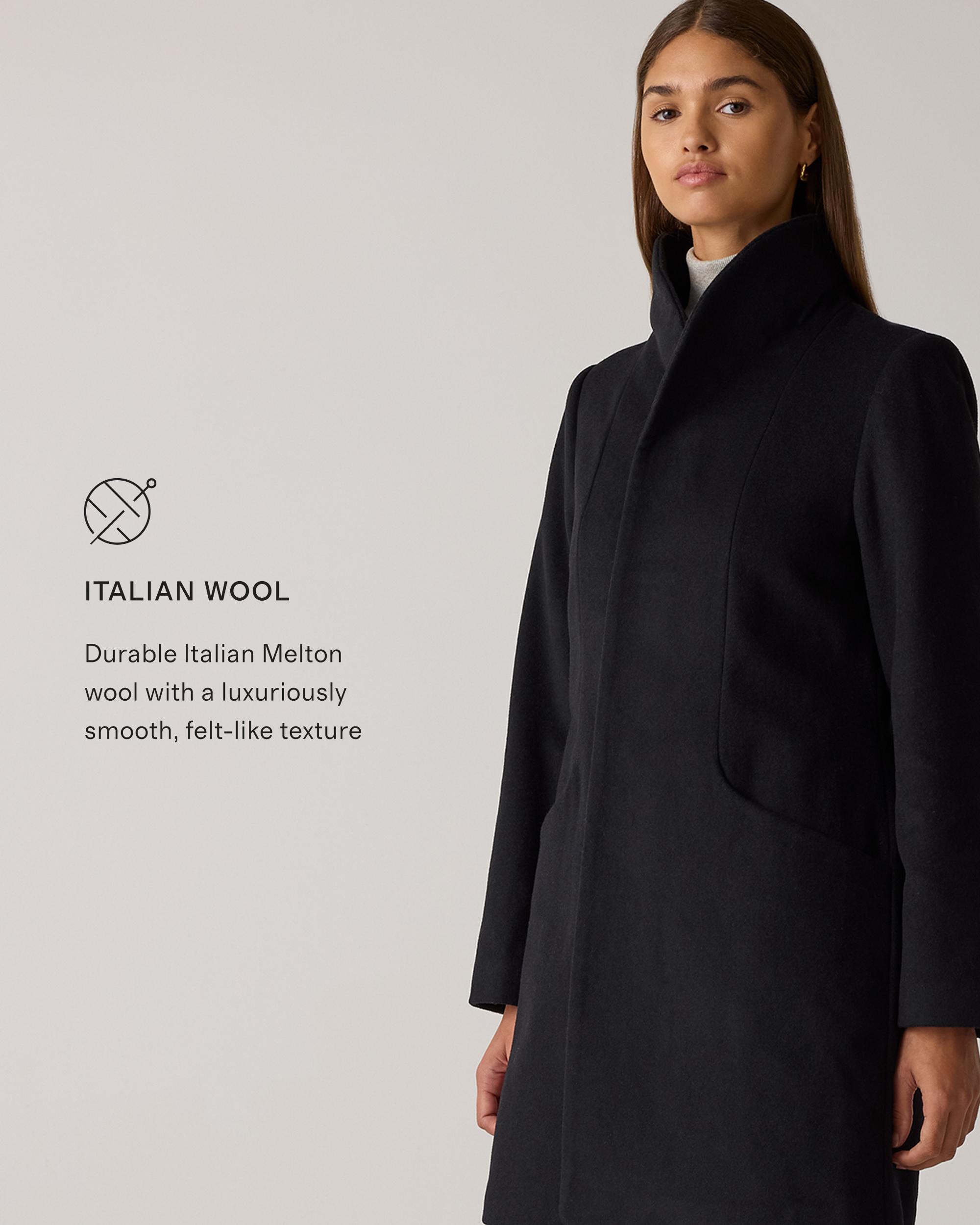 Quince | Women's Italian Wool Cocoon Coat Wool/Nylon Product Image