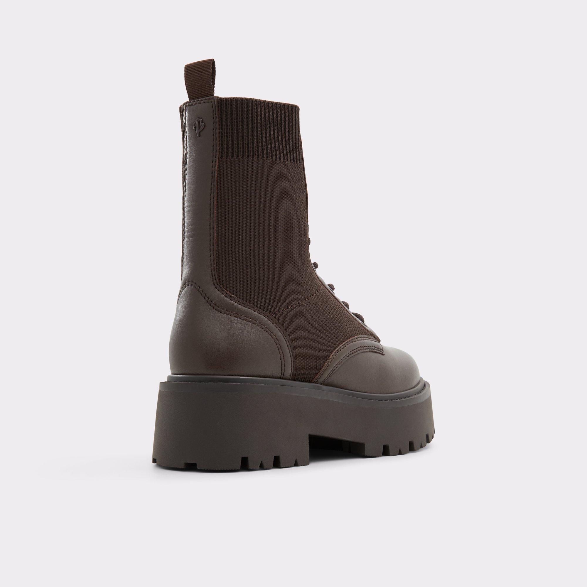 Talaleryknit Brown Overflow Women's Combat boots | ALDO US Product Image