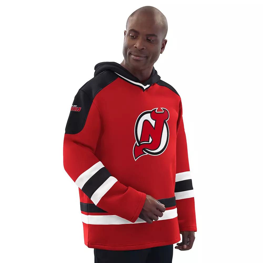 Men's Starter Red/Black New Jersey Devils Hockey Pullover Hoodie, Size: XL, Nhl Red Product Image