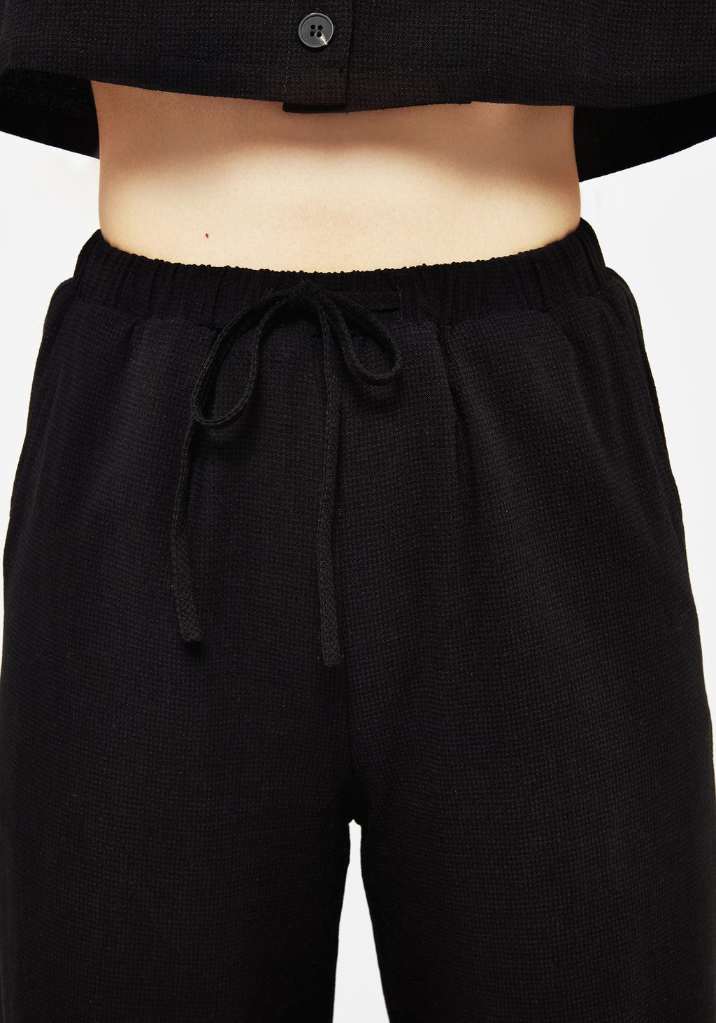 Thorell Embroidered Cotton Wide Leg Trousers Product Image