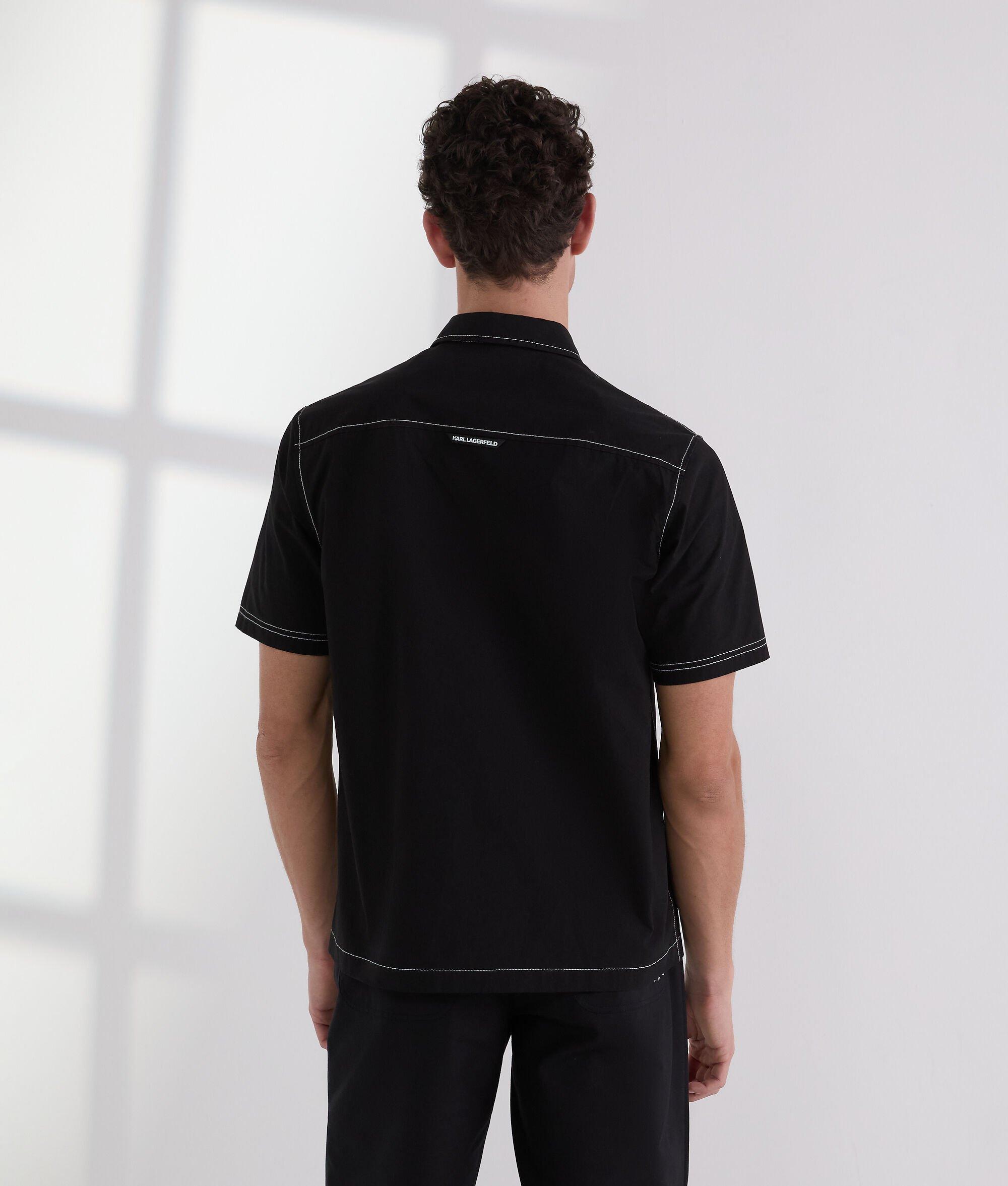 SHORT-SLEEVED CONTRAST STITCH SHIRT Product Image
