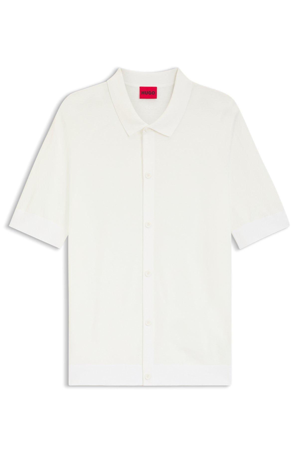 Regular-fit shirt with knitted structure Product Image