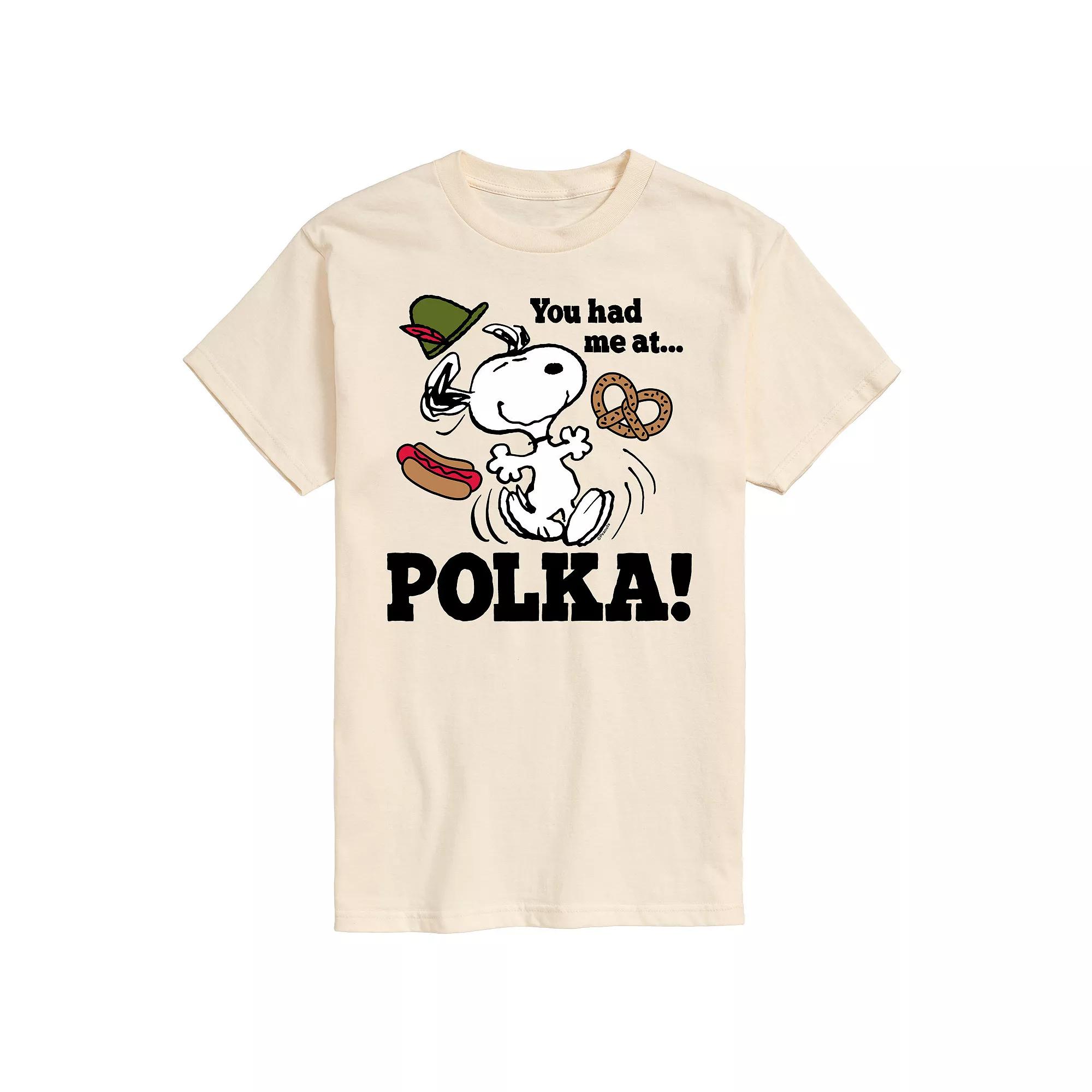 Big & Tall Peanuts You Had Me At Polka Graphic Tee, Men's,  Product Image