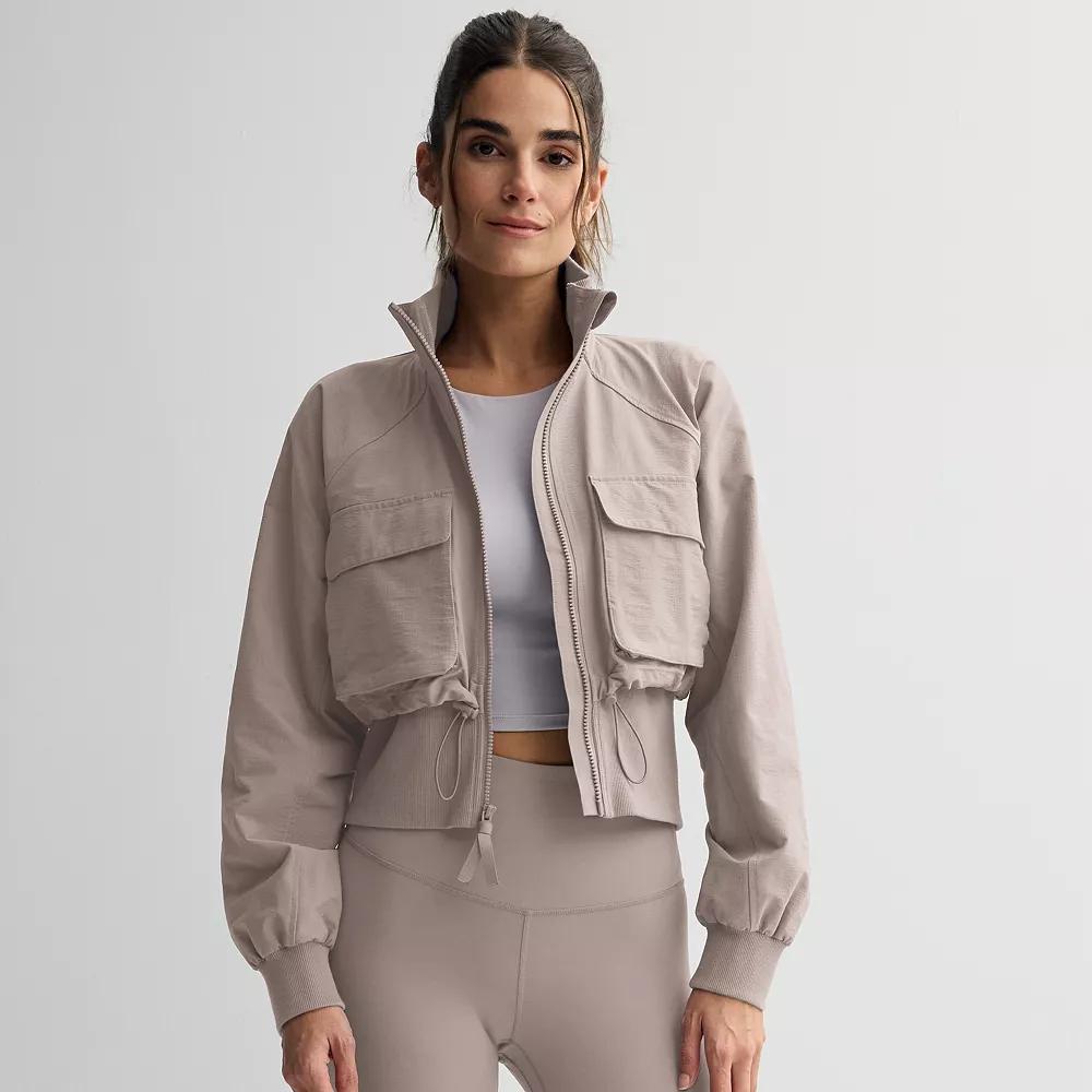 Women's FLX Woven Rib Mix Jacket, Size: XXL, Truffle Product Image