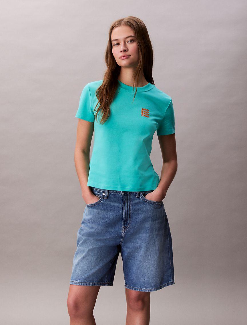 Square Logo Graphic Slim T-Shirt  Product Image