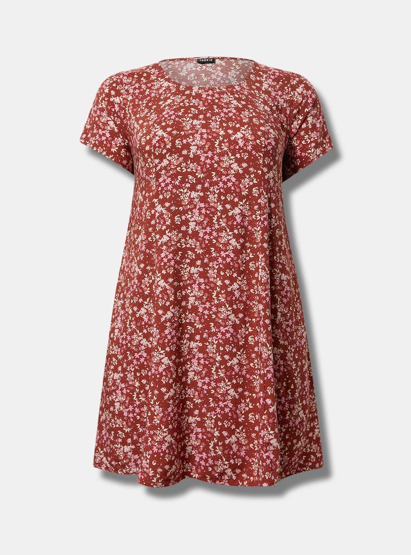 Mini Cap-Sleeve Trapeze Dress Product Image