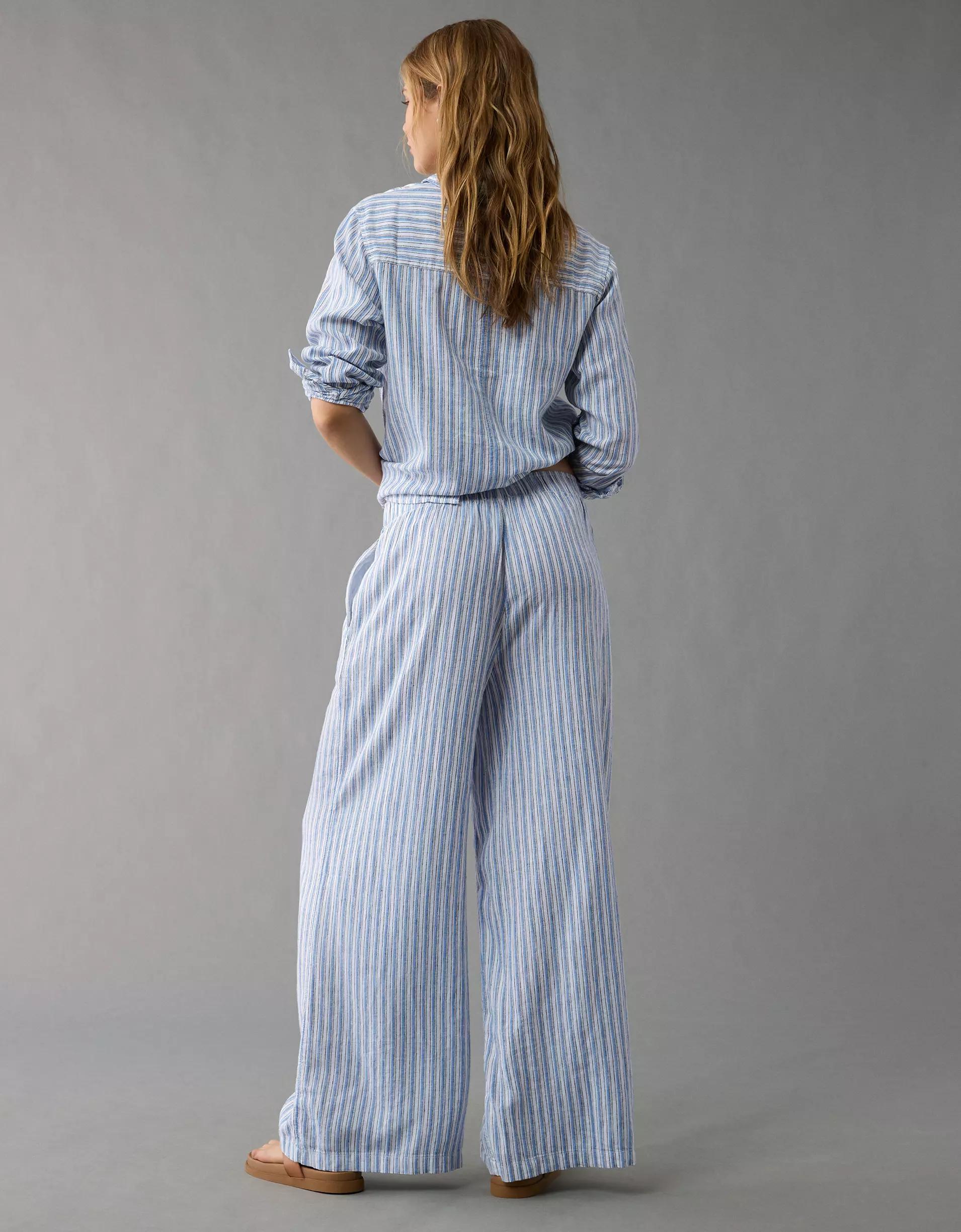 AE Weekend Vibes Linen-Blend Pull-On Pant Product Image