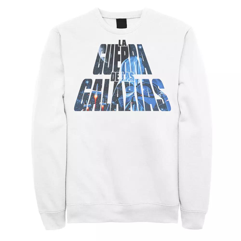 Men's Star Wars La Guerra De Las Galaxias Letter Fill Sweatshirt,  Product Image