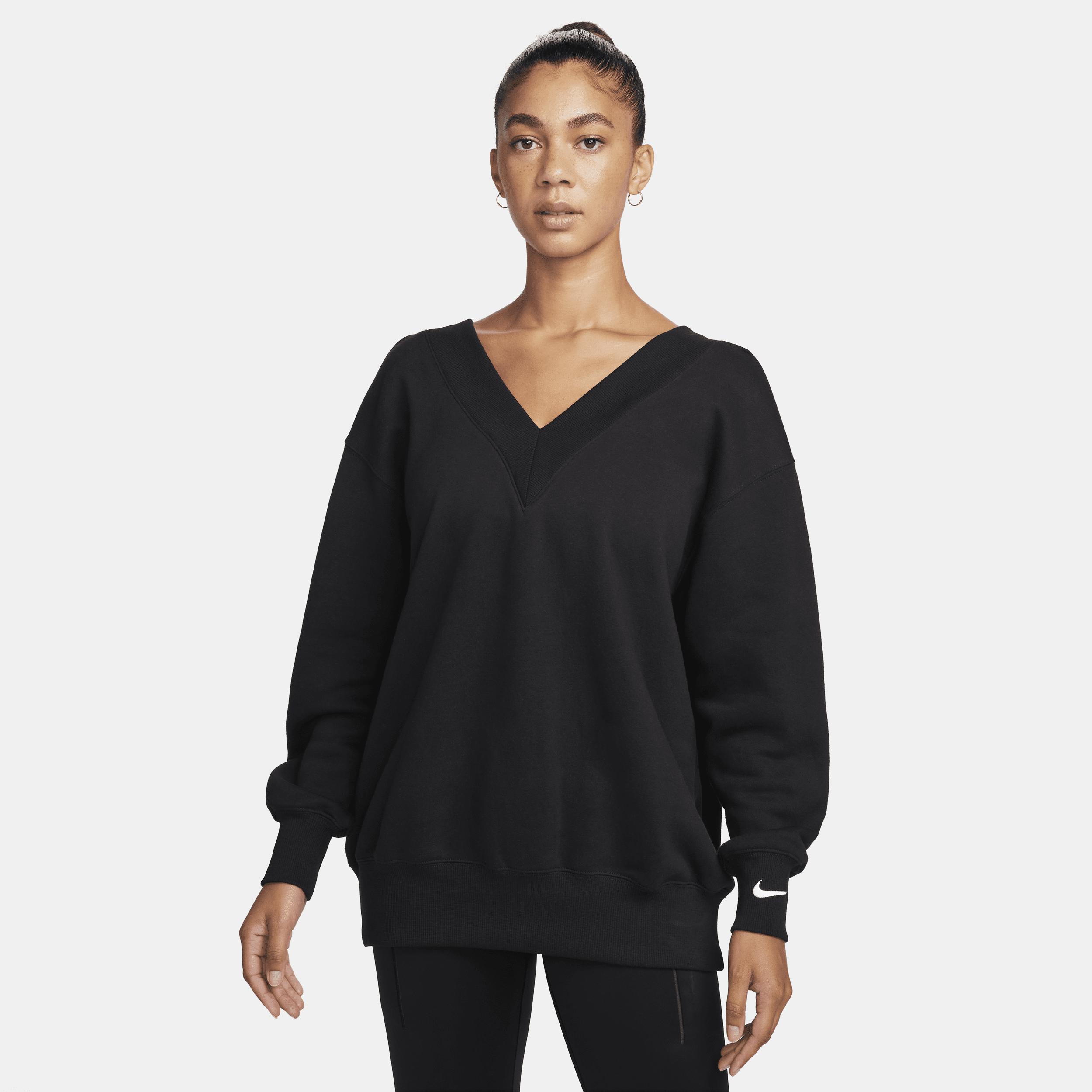 Women's Nike Sportswear Phoenix Fleece Oversized V-Neck Sweatshirt Product Image